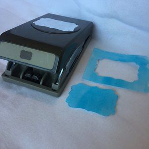 Stampin Up four frames clear mount paper punch